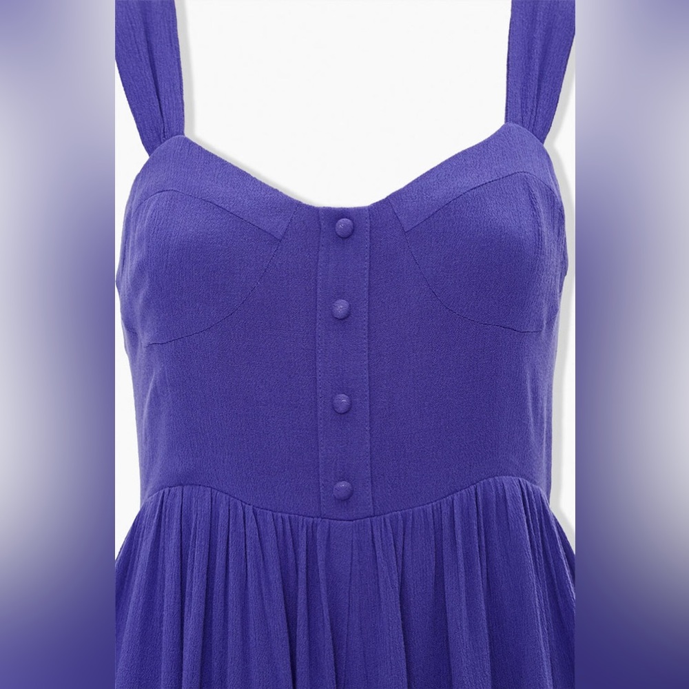 FOREVER 21 Button-Front Sweetheart Romper Size M - Picture 5 of 7